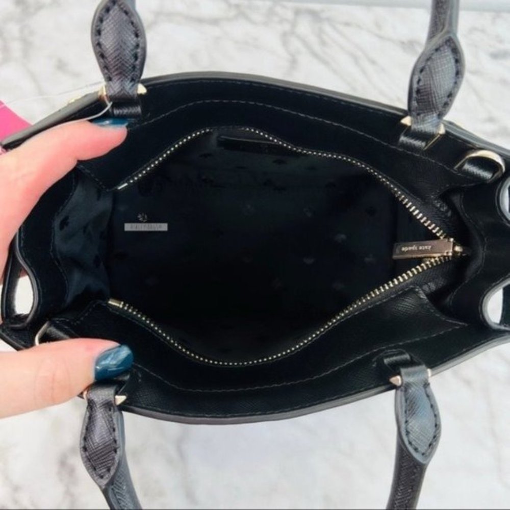 Kate Spade Staci Black Small Satchel Crossbody - Picture 10 of 11
